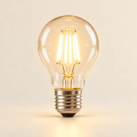 Una lampadina accesa